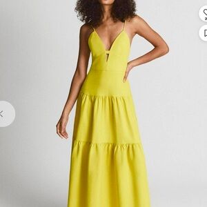 Elegant Yellow Maxi Dress